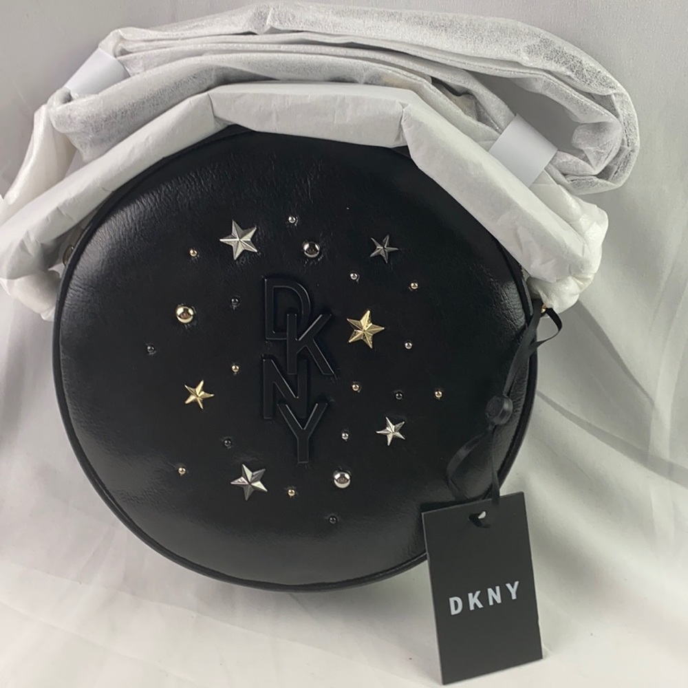 DKNY Krescent Leather Stud Canteen Crossbody